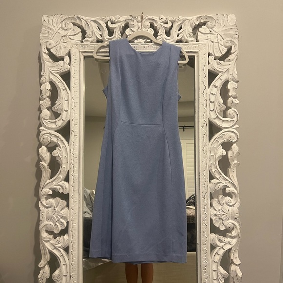 Calvin Klein Blue Sleeveless Sheath Dress - Picture 1 of 4